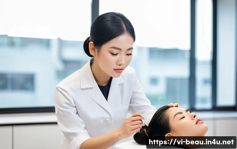 뷰티컨설턴트 자격증 취득 꿀팁 - **Prompt 1: Focused Practical Training in a Modern Beauty Academy**
A photo-realistic, high-reso...