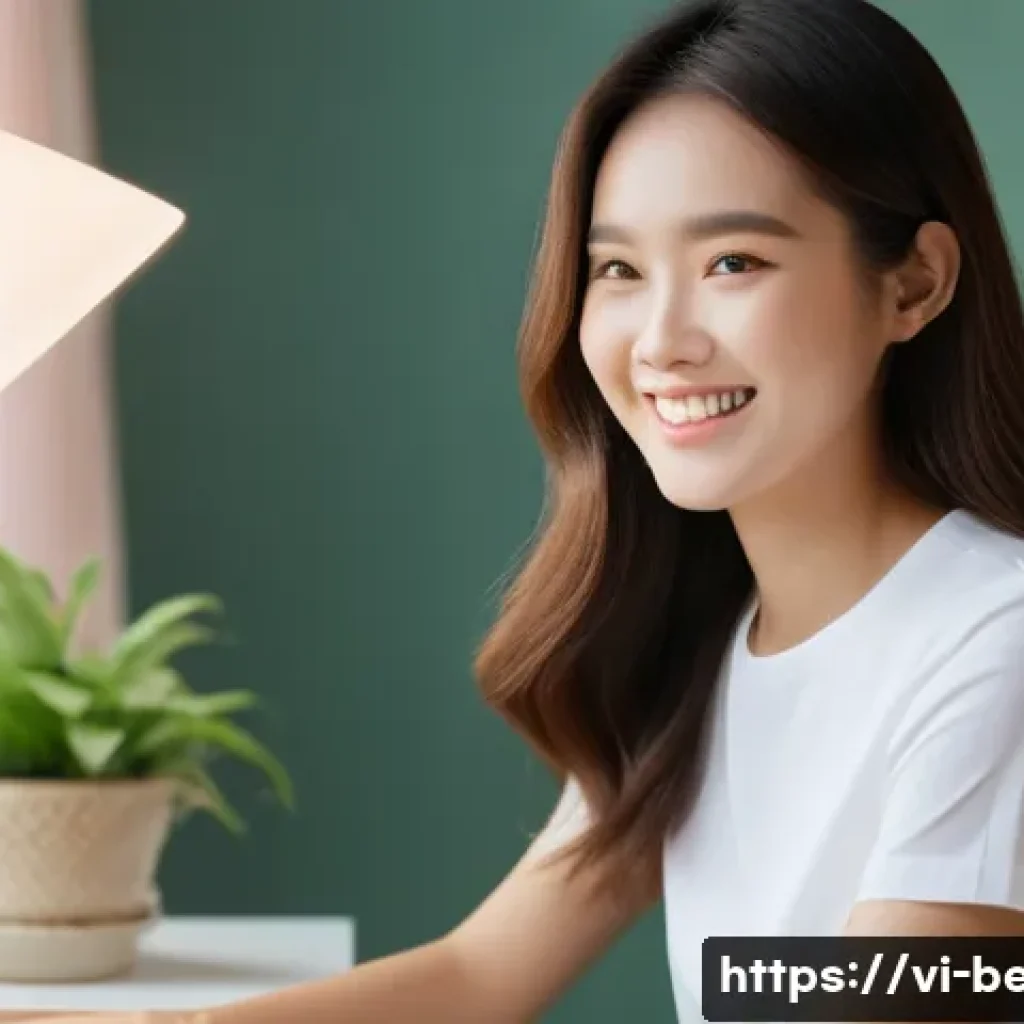 뷰티컨설턴트 퍼스널 컬러 분석법 - **Prompt:** A vibrant, well-lit scene inside a modern personal color analysis studio in Vietnam. A y...